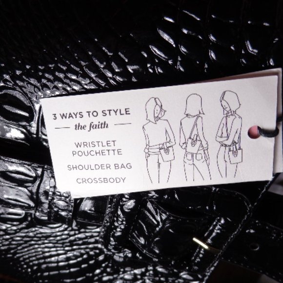 NEW Brahmin Black Faith 3 in 1 Crossbody Shoulder Bag Melbourne Leather EXACT - Picture 8 of 15